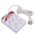 محافظ برق آنالوگ امگا با ۵ خانه بدون کلید با کابل ۳۰۰ سانتی متری