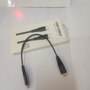 کابل شارژ سریع دو سر تایپ سی 60 وات 25سانتی متر